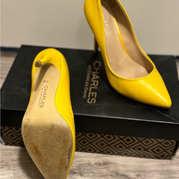 Charles by Charles David Yellow Pumps - Picture 3 of 5